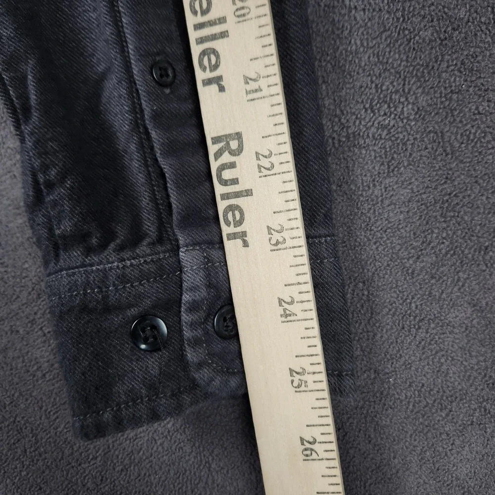 The North Face Arroyo Flannel Shirt Mens Small Gray Long Sleeve Button Up Cotton